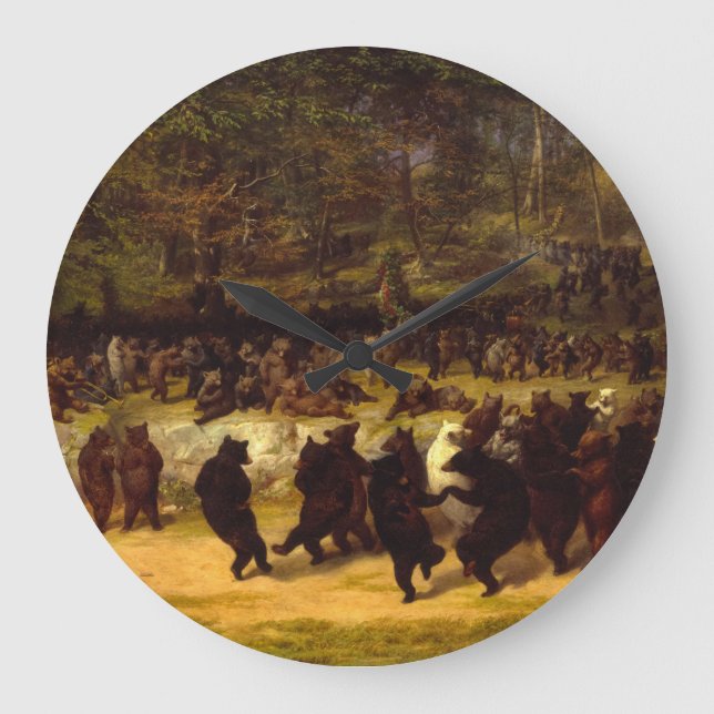 The Bear Dance, 1870 av William Holbrook Beard Stor Klocka (Framsida)