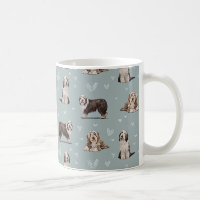 The Bearded Collie Dog Kaffemugg (Höger)