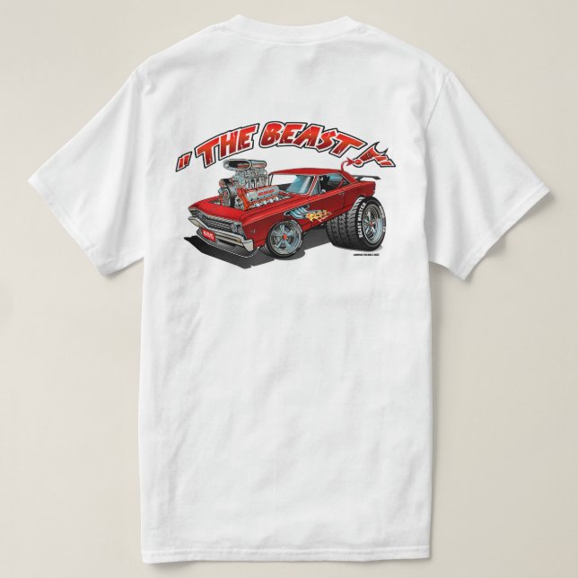 The Beast 1967 Chevell T-Shirt blir (Design baksida)
