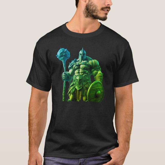 The Beast - Håller en Stor Träkölung T-Shirt (Framsida)