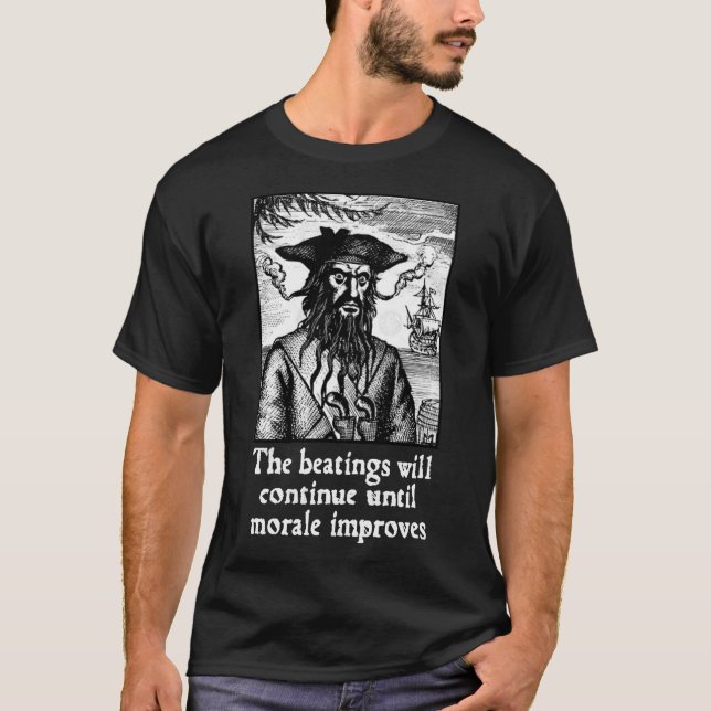 The Beatings Will Continue until Morale Improves g T Shirt (Framsida)