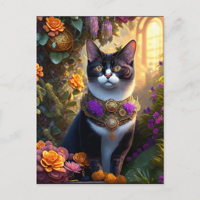 the beautiful cat vykort (Framsida)