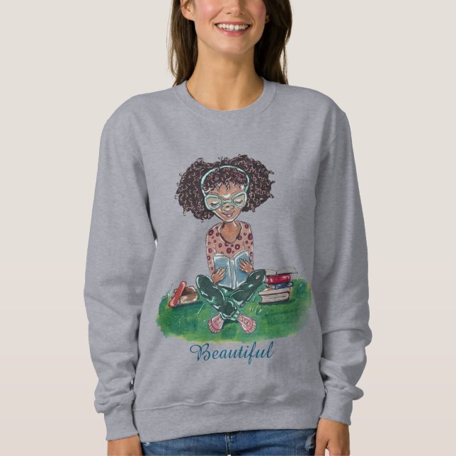 The Beautiful Collection Sweatshirt: Bookworm T Shirt (Framsida)