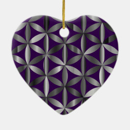 The Beautiful Flower of Life Valentines Day Tree  Julgransprydnad Keramik
