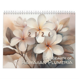 The Beauty of Hawaiian Plumeria Medium Calendar Kalender
