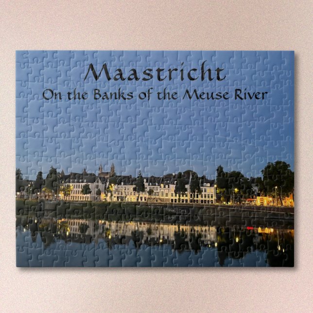 The Beauty of Maastricht Jigsaw Puzzle Pussel (Text is optional. May easily be removed, under Personalize the Design.)