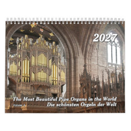The Beauty of Pipe Organs – En 2027 Orgelkalender Kalender
