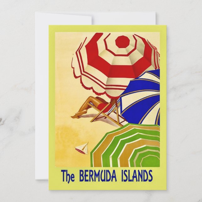 The Bermuda Islands 5x7 Big Postcard (Framsida)