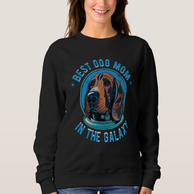 The Best Bloodhound Mom in the galaxy - Bloodhound T Shirt (Framsida)
