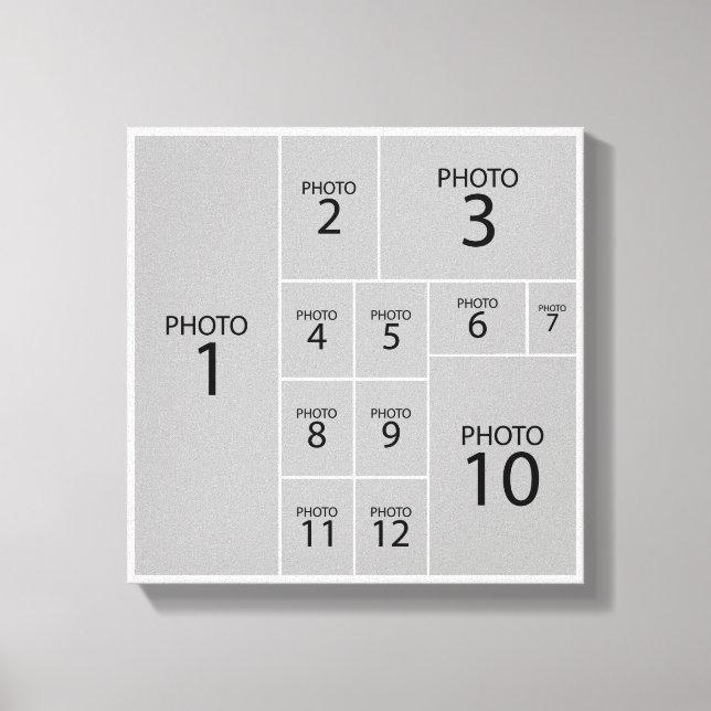 The Best Collage Maker Create 12 photos Canvastryck (Framsida)