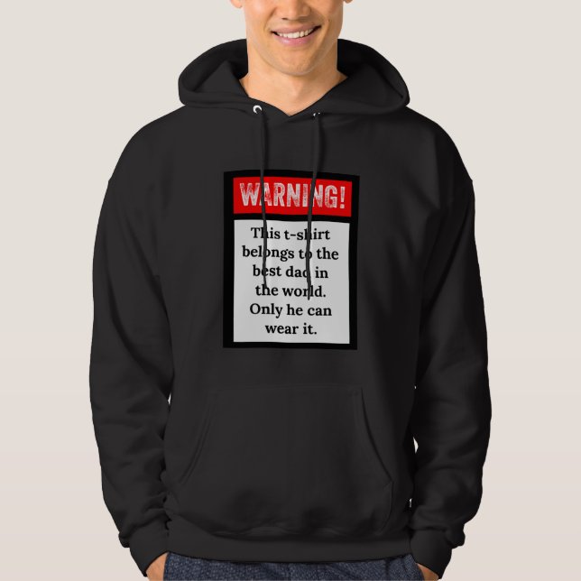 The Best Dad In the World Hoodie (Framsida)