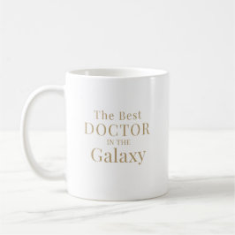 The Best Doctor in the Galaxy Typography Design Kaffemugg