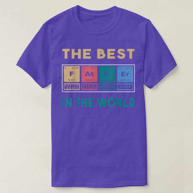 The best father in the world  t shirt (Design framsida)