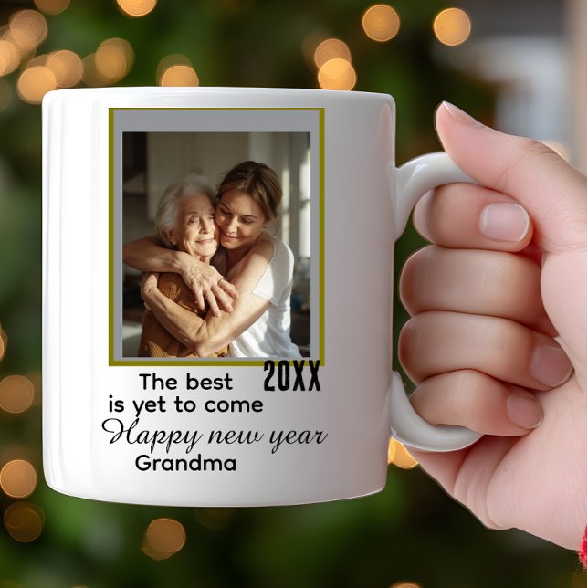 The Best is Yet to Come Modern New Year  Kaffemugg (Skapare uppladdad)