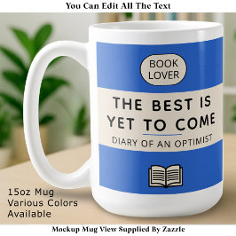 The Best Is Yet To Come Retro Paperback Cover Blue Kaffemugg