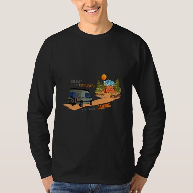 The best memories are made Camping Road Nature Exp T Shirt (Framsida)