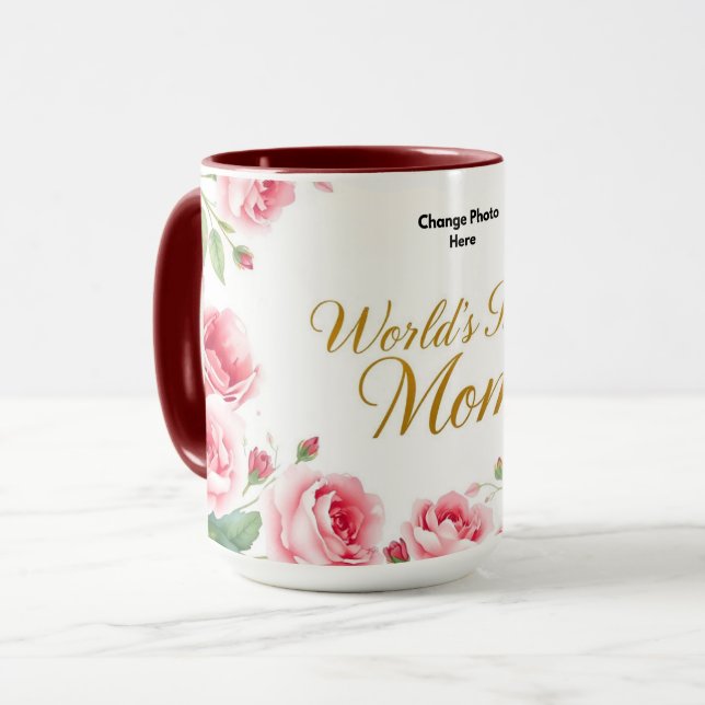 The Best Mom Ever | Cozy Heart Mug Mugg (Framsida vänster)