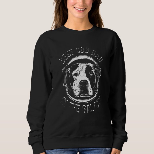 The Best Pitbull dog Dad in the galaxy - Pitbull_2 T Shirt (Framsida)