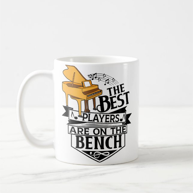 The Best Players Are On The Bench - Piano And Keyb Kaffemugg (Vänster)