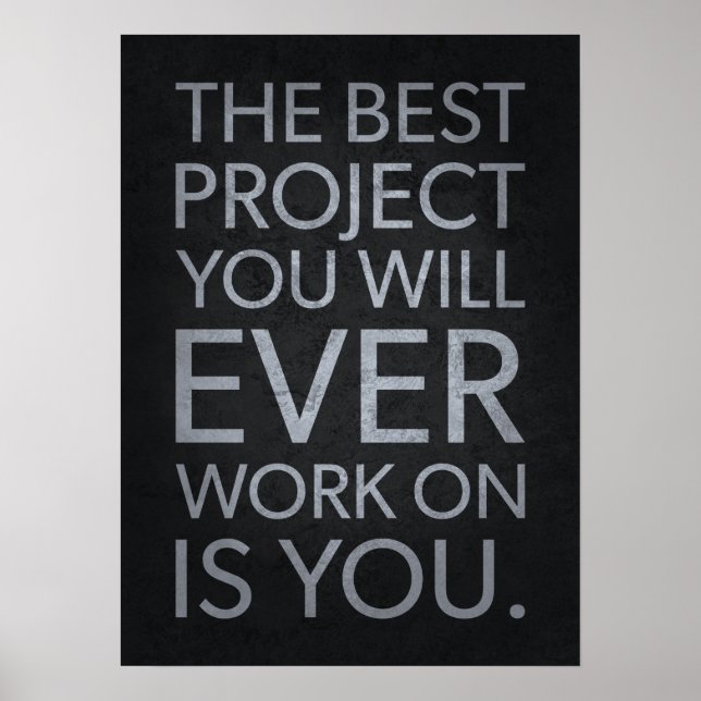 The Best Project Is YOU - Motivational  Poster (Framsidan)