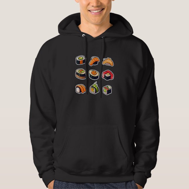 The best Sushi - Asian food lover Hoodie (Framsida)