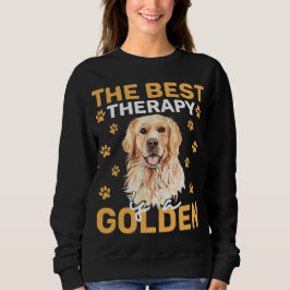 The Best Therapy Is a Golden Dog Lover  T Shirt