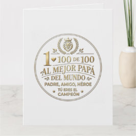 The Best World Dad / Tarjeta de Felicitación Kort