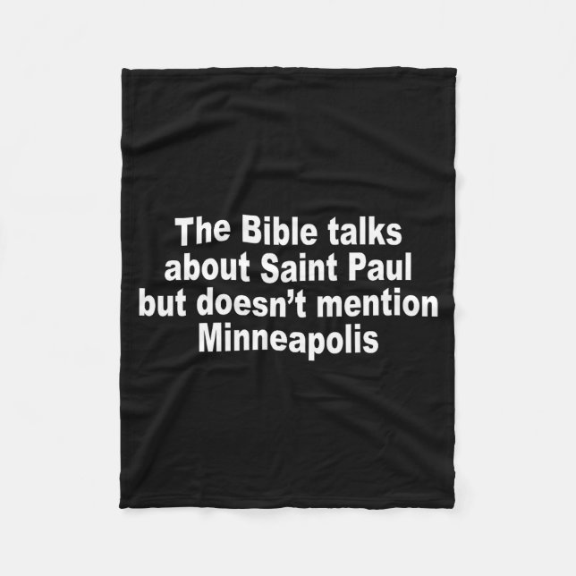 The Bible Talks About Saint-paul But Doesnt Mentio Fleecefilt (Framsidan)