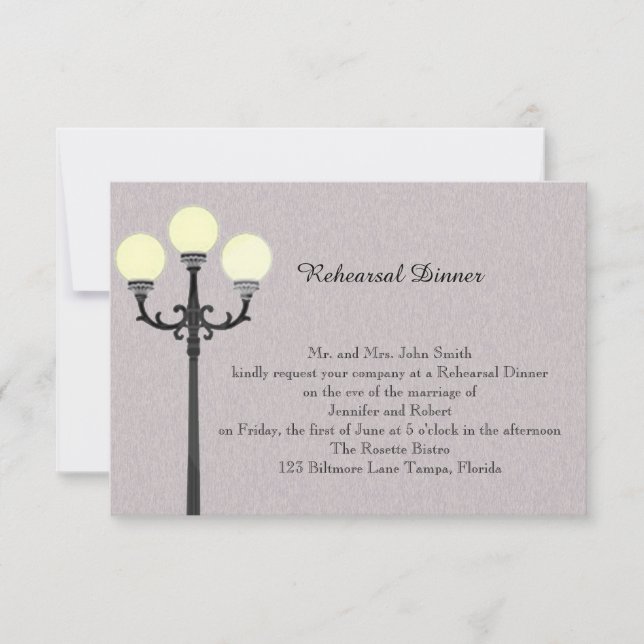 The Big Easy brölloprepetition Inbjudningar (Framsida)