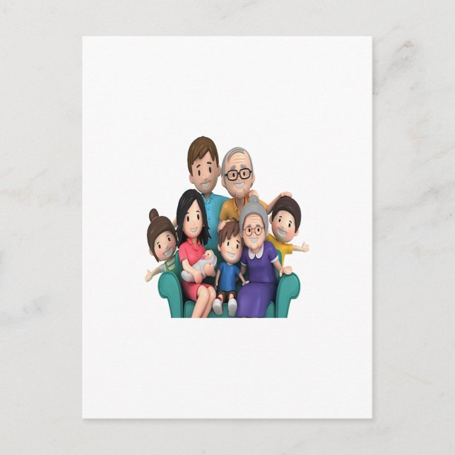 the big family vykort (Framsida)