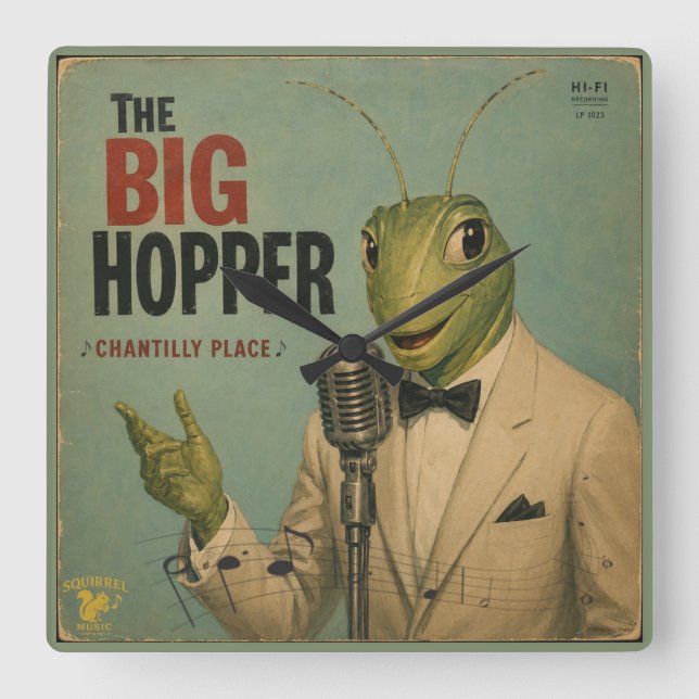 The Big Hopper-albumet: en parodi Fyrkantig Klocka (Framsida)