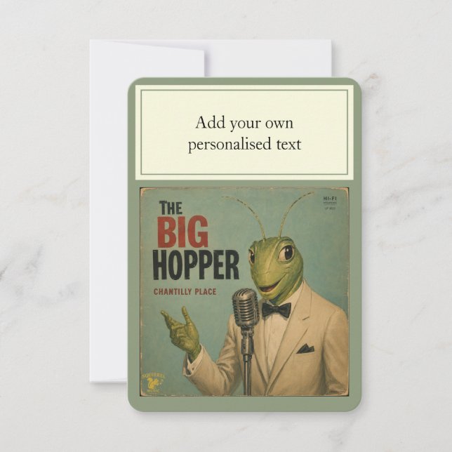 The Big Hopper: en Parodi Inbjudningar (Framsida)