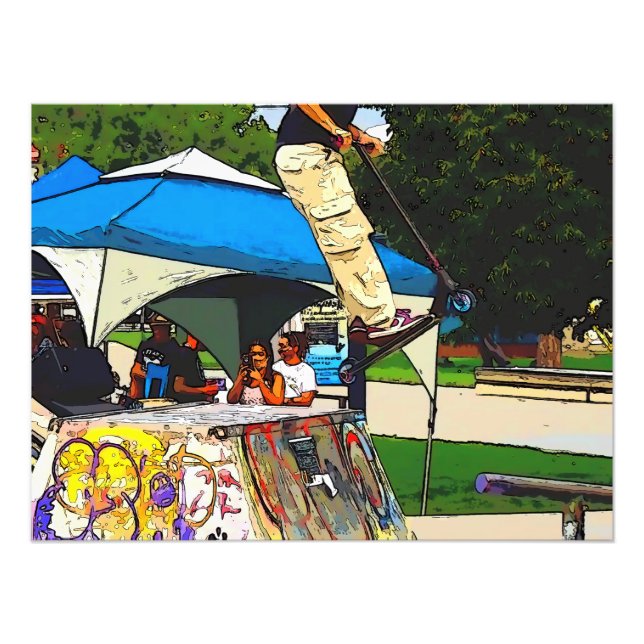 The Big Jump - Scootertrick Fototryck (Framsidan)