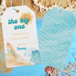 The Big One Strand 1:a Födelsedags Tacksamt Gåva E Presentetikett