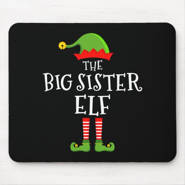 The Big Sister Elf Funny Christmas Matching Family Musmatta (Framsidan)
