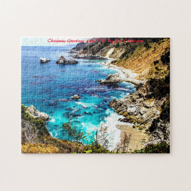 The Big Sur Kalifornien. God jul Pussel (Horisontell)