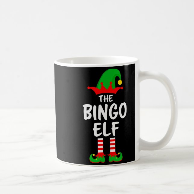 The Bingo Elf Matching Family Christmas  Kaffemugg (Höger)