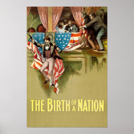 The Birth of a Nation 1915 Klassisk Film Poster