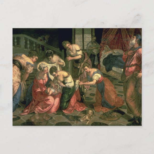 The Birth of St. John the Baptist, 1550-59 Vykort (Framsida)