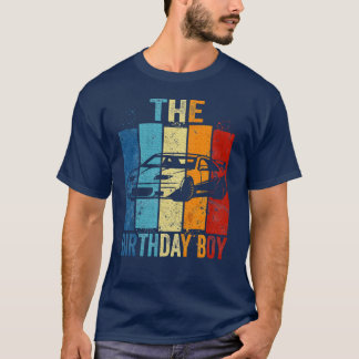 The Birthday Boy Race Car Birthday Racing Car frie T Shirt