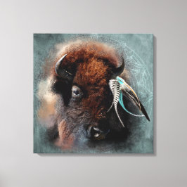 The Bison - Wrapped Canvas