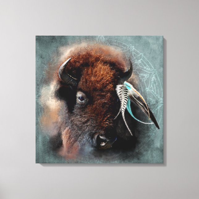 The Bison - Wrapped Canvas (Framsida)