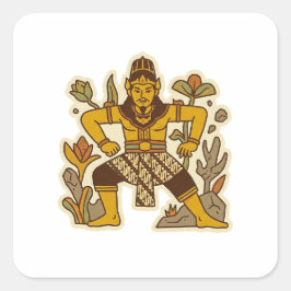 The Bitter Tongue (Serunting Sakti) Fyrkantigt Klistermärke