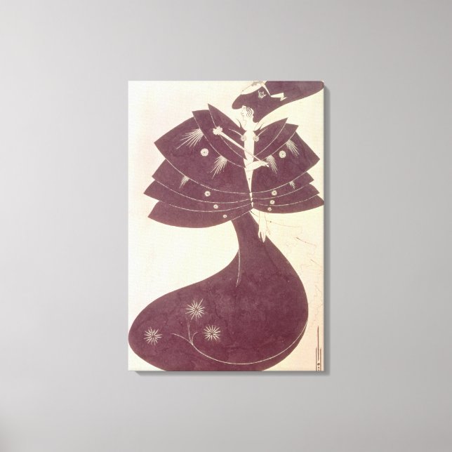 The Black Cape, illustration för den engelska diss Canvastryck (Framsida)