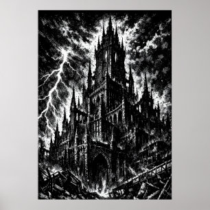 The Black Fortress av BurnsInHell Poster