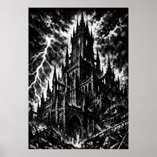 The Black Fortress av BurnsInHell Poster