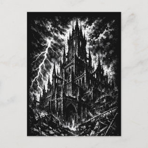 The Black Fortress av BurnsInHell Vykort