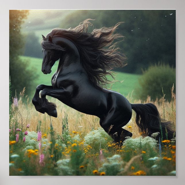 The Black Horse Wall Poster (Framsidan)