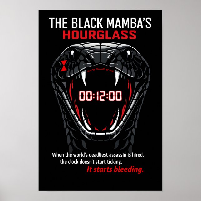 The Black Mamba’s Hourglass Poster (Framsidan)