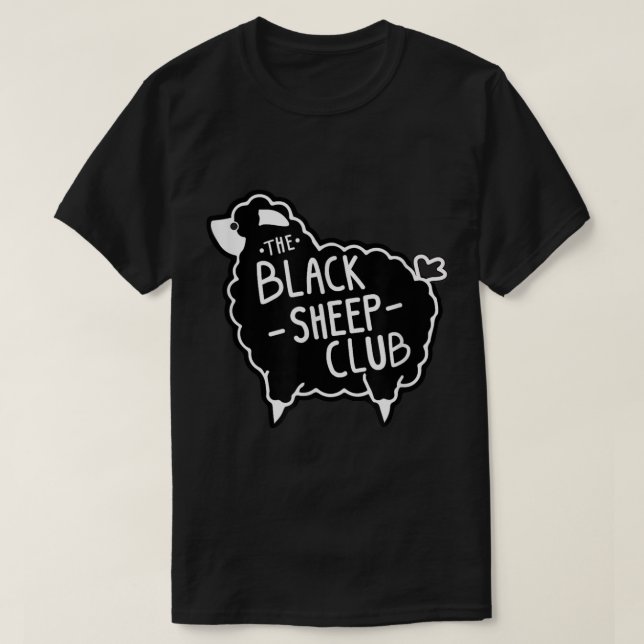 The Black Sheep Club Design T Shirt (Design framsida)